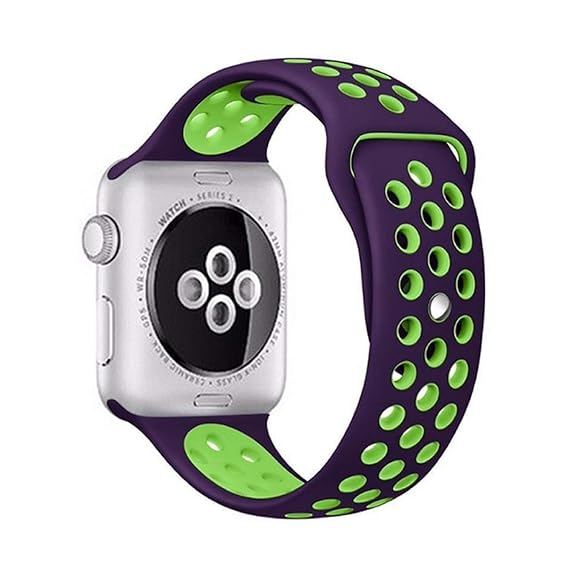 Amazon.com: Sports Silicone Strap for Apple Watch Band 4 ...