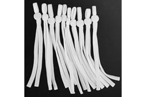 Elastic Cord with Adjustable Buckle, 200PCS Mask Straps for Back of Head Adjustable Earloop Cord, Elastic Band Cord with Adju