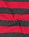 Leveret Striped 2 Piece Pajama Set 100% Cotton,Red/Gray,4 Years