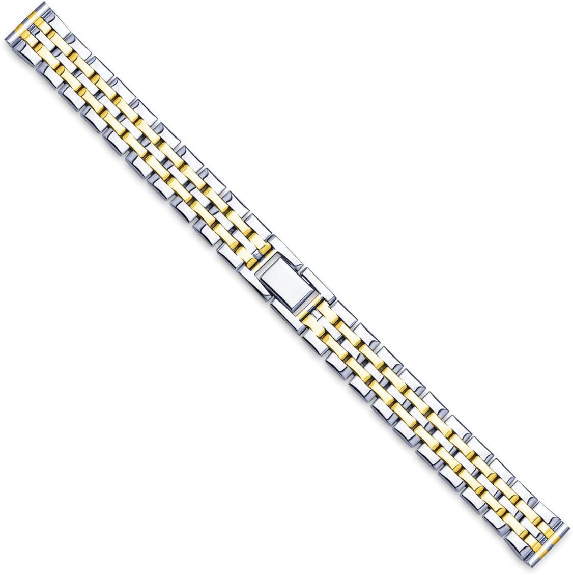 deBeerLink Design Watch Band-Choice of Color (Silver tone, Two-Tone)
