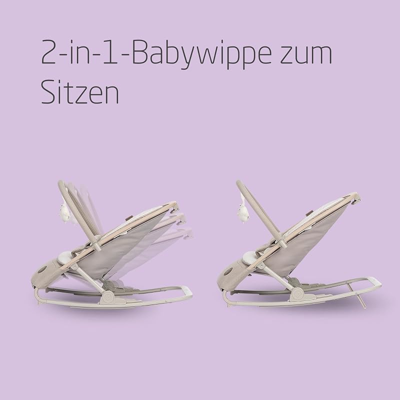 Kori 2-in-1-Babywippe mit Spielzeugbogen, 0-15kg, Classic Beige