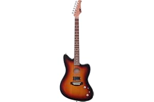 IYV 6 String IYV-IJGAP-200 Semi Hollow Electric Acoustic Guitar 3T Sunburst, Right, IJGAP-200