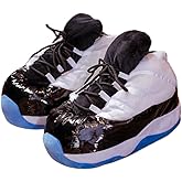 MOLERFO Sneaker Slippers Non Slip Sole Indoor House Plush Slippers Unisex Indoor Floor Cotton Shoes