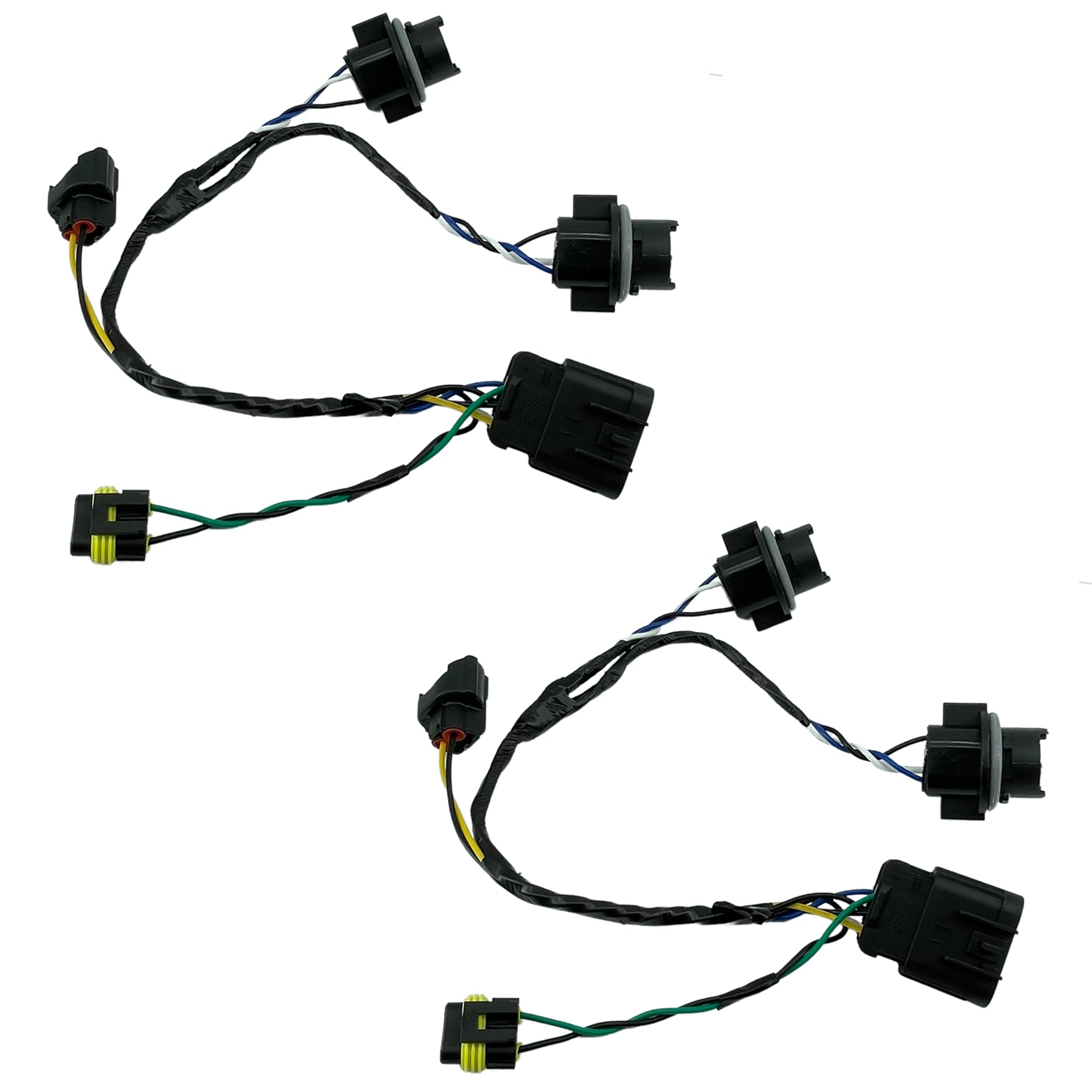 Photo 1 of 2pcs Headlight Wiring Harness Compatible with 2008-2014 Chevrolet Silverado 1500 2500HD 3500HD Replace 645-745 15841609 25962806