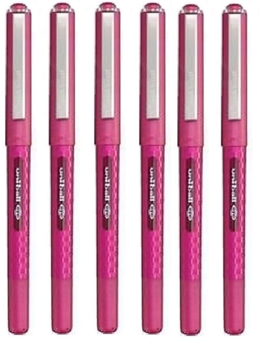 Uni Ball Eye Designer Red Wine Rollerball Pen Fine 0.7mm Nib Tip 0.5mm Line Width Designer Series Quick Drying Pigment Ink UB-157D (Pack Of 6)
