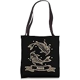 Pisces Zodiac Sign Symbol Horoscope Tote Bag