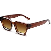 VANLINKER Thick Square Sunglasses for Men Women Retro Chunky Rectangle Shades UV400 Protection VL9731