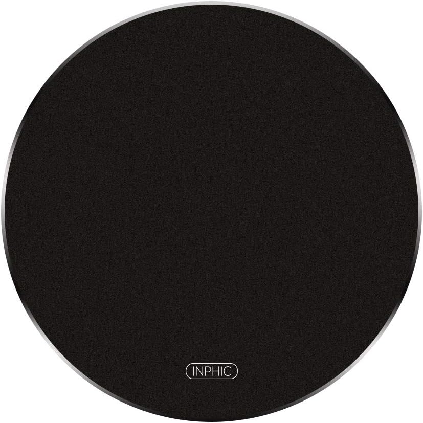 inphic Mouse Mat Pad for P-M9 Wireless Mouse with Non-slip Rubber Base, Aluminum Alloy, Size 7.87in, 4.3oz, Round, Dark Blue Black