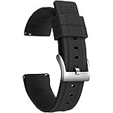 ULLCHRO Watch Strap for Men 20mm Waterproof Dive Watch Band Sport Quick Release 22mm Soft Silicone Replacement Bands