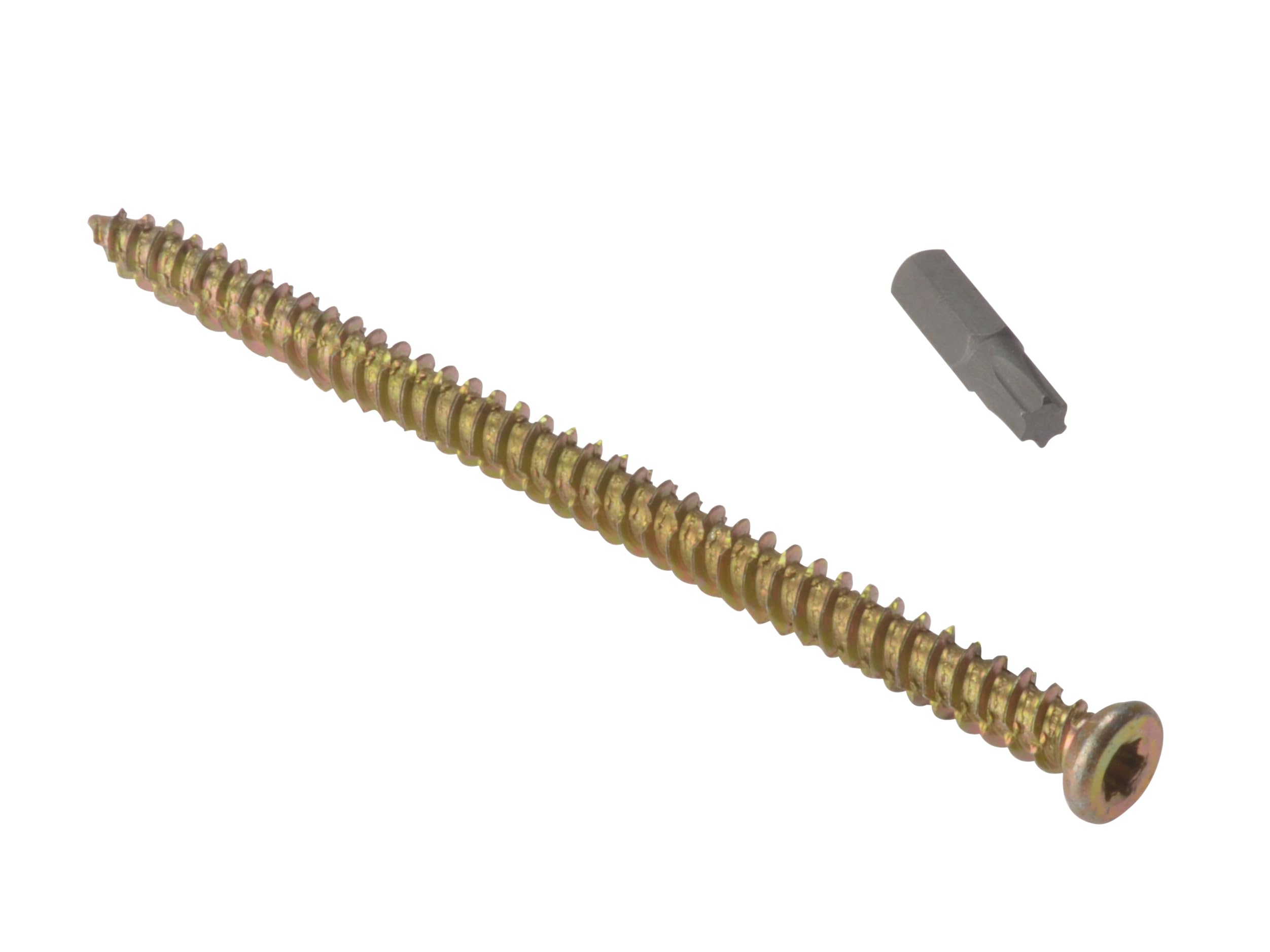 Concrete Frame Screw ZYP 7.5 x 122mm Box 100
