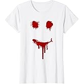 Bloody Halloween Costume I Blood Splatter Smile T-Shirt