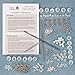 Solid Oak Christmas Ornament Kit - Vintage Snowflakes