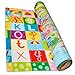Baby Care Play Mat (Medium, Playful - Zoo Town) 73’’ x 49’’ Original One-Piece Reversible Rollable Waterproof Play Mat for Infants, Babies, Toddler, and Kids