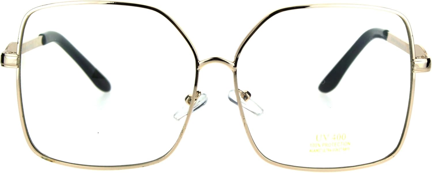 oversized gold glasses