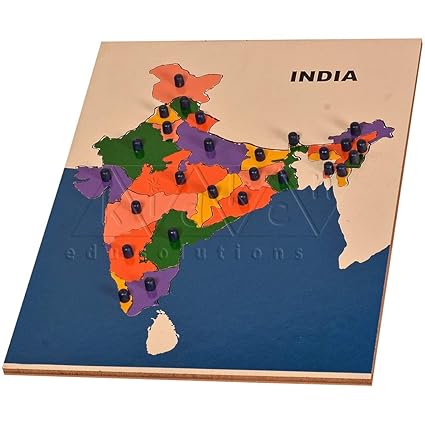 Kidken Map Puzzle India Budget Range,Wooden Toys,Wooden Puzzle,Wooden Educational Toys