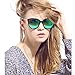 Women's Polarized Sunglasses Cat Eye Sunglasses Aviator, Green, Size x Large