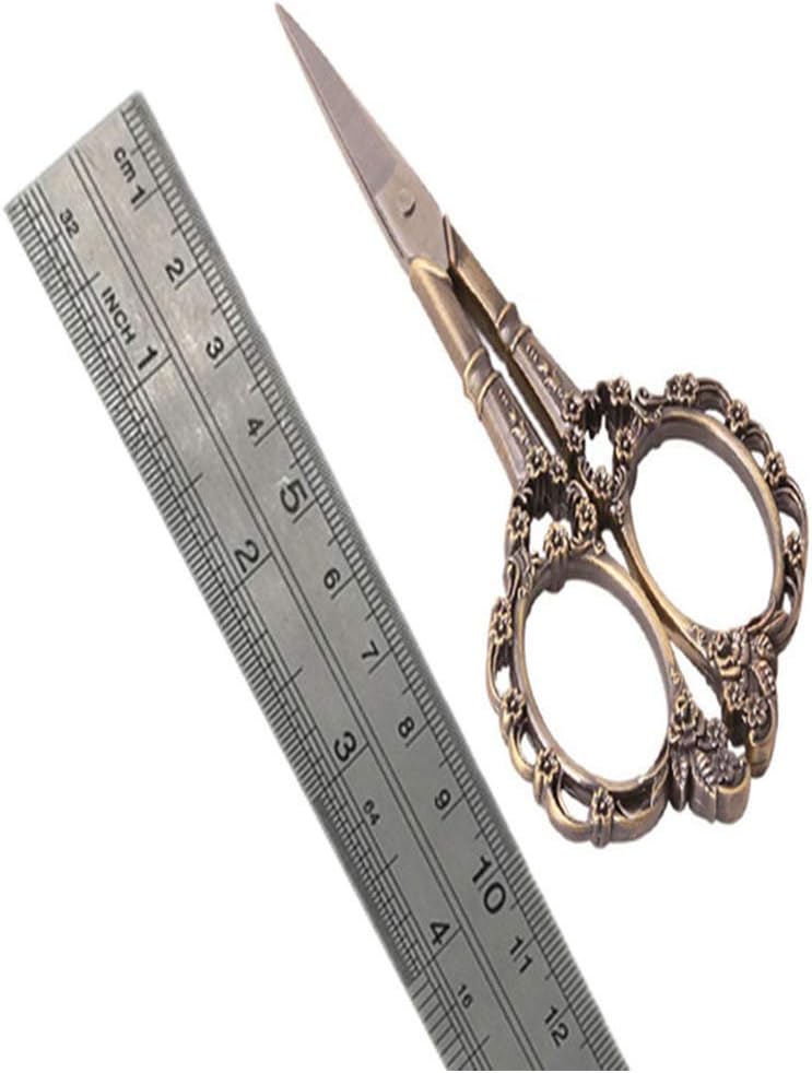 Sewing Classic Embroidery Scissor Fabric DIY Craft Art Tailor Vintage Stitch Retro Cut Cross Handicraft,Bronze