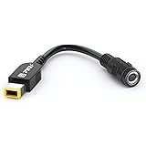 Pwr+ Lenovo Tip Adapter Connector Converter for Lenovo Thinkpad Round 7.7mm to Slim Square Lenovo Yoga Ideapad Dongle: 0b47046 0b47048 ADLX45NCC2A ADLX45NLC2A ADLX45NLC3 ADLX45NLC3A for Laptop AC Charger