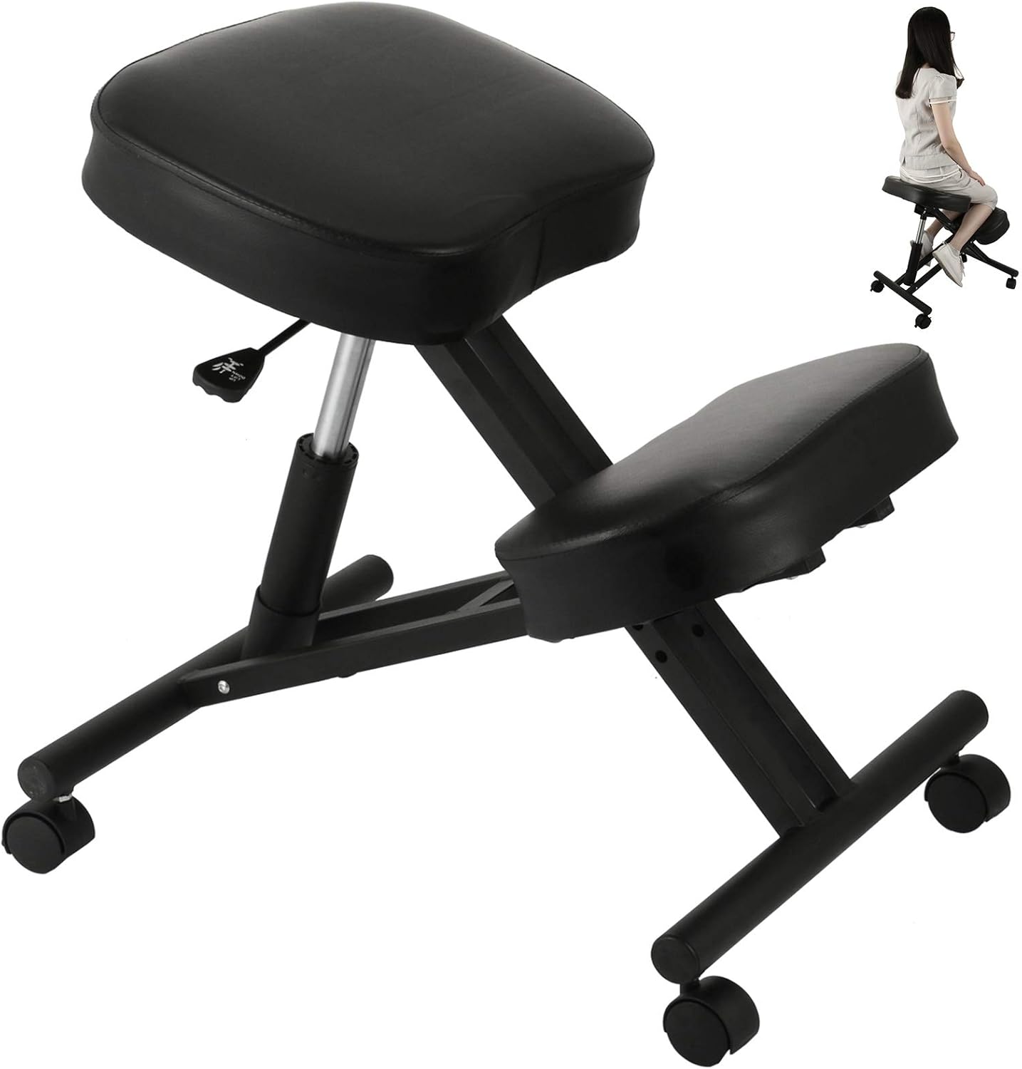 VEVOR Kneeling Chair Ergonomic 250lbs Load Bearing Office Stool Knee