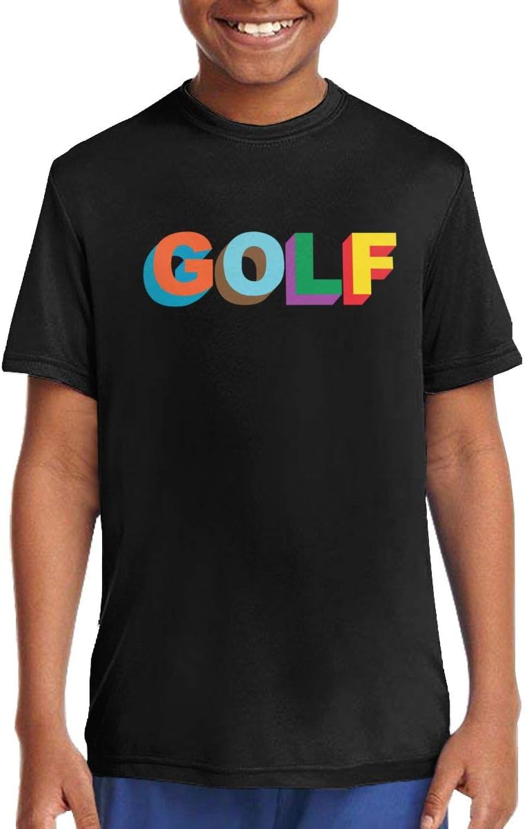 Teenager Boys Girls Short Sleeve Tee Youth Tshirt Black Clothing