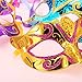 Bememo 12 Pieces Mardi Gras Masks Shining Plated Gold Masquerade Mask Wedding Props Party Costume Accessory