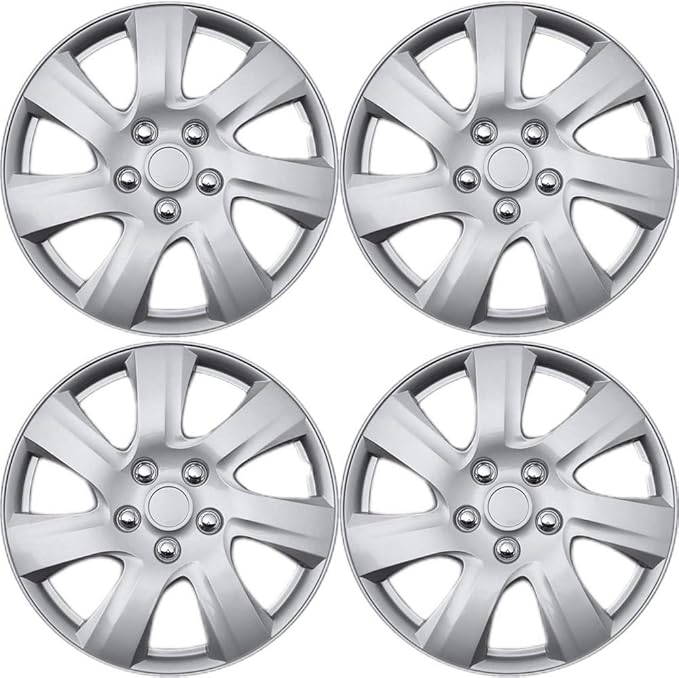 OxGord 15 inch Hubcaps Best for 20142017 Kia Forte (Set