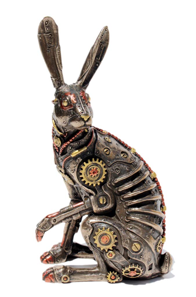 VERONESE Steampunk Rabbit Cold Cast Bronze Statue