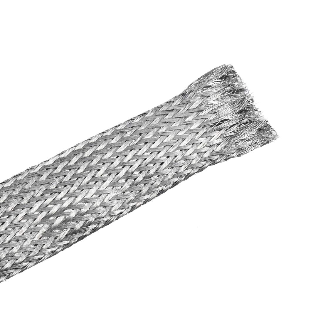 sourcing map 9.8Ft - 41/64 Inch 304 Stainless Steel Sleeving Expandable Hose Cover