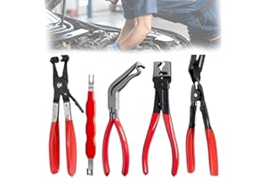 Automotive Electrical Disconnect Pliers Kit, Auto Repair Pliers, High-Crbon Steel Connector Separator, 5PC Automotive Electri