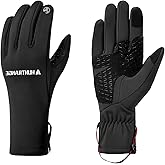 Feelorna Winter Gloves for Men Women, Unisex Waterproof Touchscreen Warm Cycling Gloves, Windproof Anti-Slip Thermal Running Glove for Driving Riding Skiing Climbing