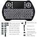 Wireless Keyboard with Backlight,Mini Remote Keyboard with LED Backlit 2.4GHz Portable Rechargable Keyboard with Touchpad Mouse for Android TV Box,PC,PAD,Xbox