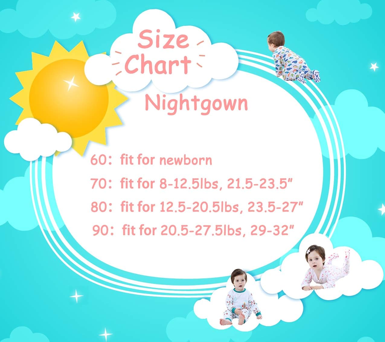 Marquebaby Baby Sleep Gown - Organic Cotton Lightweight 0-18 Months Sleeper for Easier Diaper Changing with Mitten Cuffs: Clothing