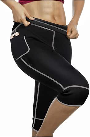 Women's Neoprene Sauna Sweat Pants – High-Waisted Thermal Shaper Leggings