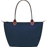 Large Work Tote Bag for Women, Everyday Commuter Shoulder Bag for Office | Lightweight Nylon, Laptop Tote Handbag Purse Carryall, Compartments, Waterproof, Travel bag