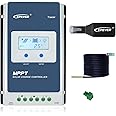 EPEVER MPPT Solar Charge Controller 30A 12V 24V Auto Solar Panels Regulator Charger + WiFi Adapter via APP Remote Control + RTS Canle for Sealed Gel AGM Flooded LiFePO4 (Tracer3210AN+WiFi+RTS)
