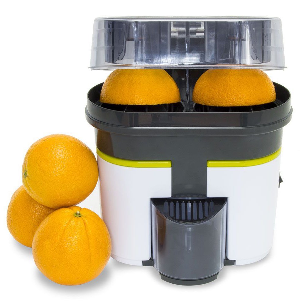 Turbo exprimidor Cecojuicer Zitrus de doble cabezal que también corta la fruta