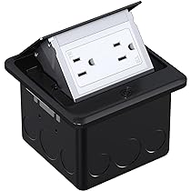 Ahfiwaso 20 Amp 120-Volts Pop-Up Floor Electrical Outlet In Black With USB Ports And Tamper Resistant 27CSA21-1039 - The Home Depot - View #11