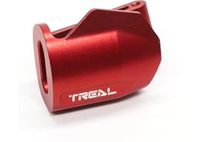 TREAL Promoto-MX Exhaust Pipe Aluminum 7075 Upgrades Replacement for LOSI 1:4 Promoto MX Motorcycle Dirt Bike(Red)
