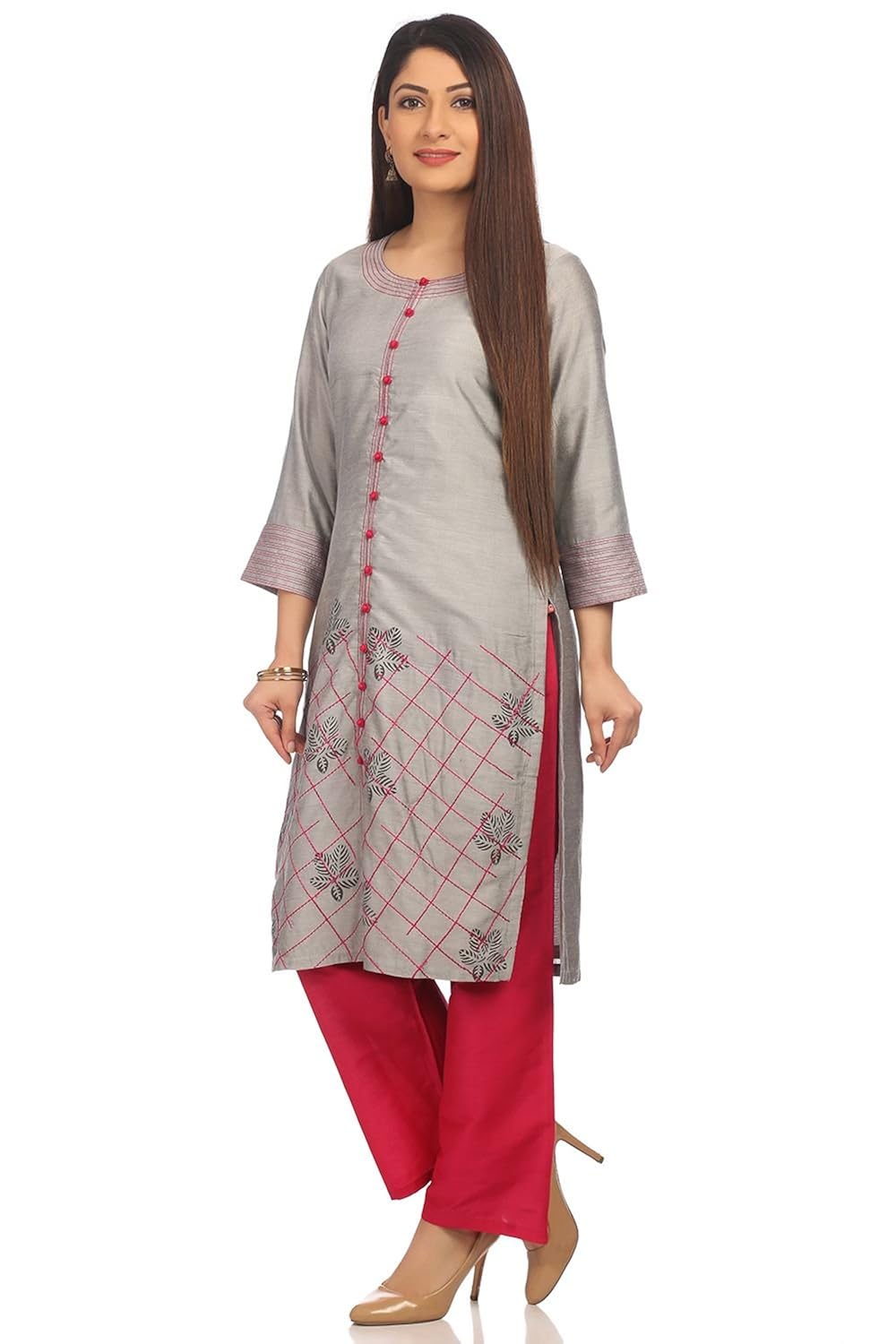 biba women's straight salwar suit