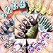 CICI&SISI Acrylic Nail Art Stamping Plates Set Jumbo 6- Set of 6 Pieces JUMBO Nail Polish Stamping Manicure Kit