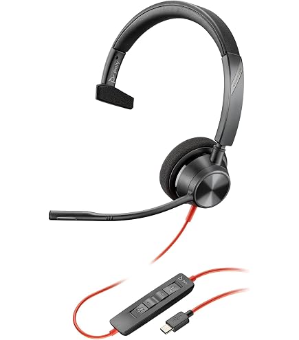 Amazon.com: Poly Blackwire 3310 USB-A MS Monaural Headset