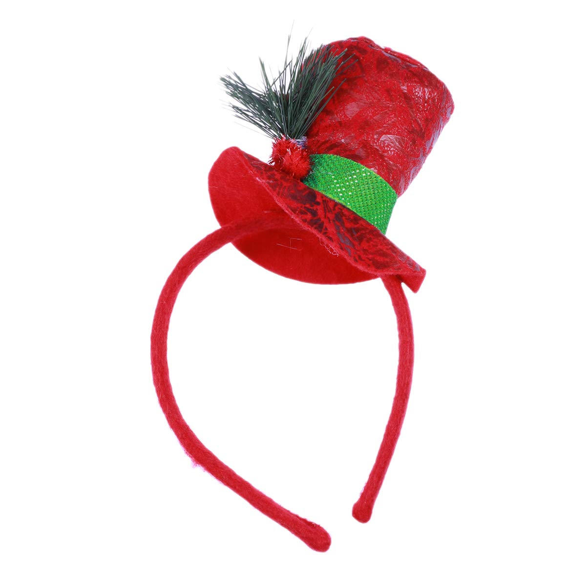 FRCOLOR Top Hat Headband Red Hair Hoop Snowman Headband Hats for Adults Children Christmas Party Favors