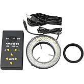 AmScope LED-64A 64 LED Lighting-Direction-Adjustable Microscope Ring | Built-In LED Illumination