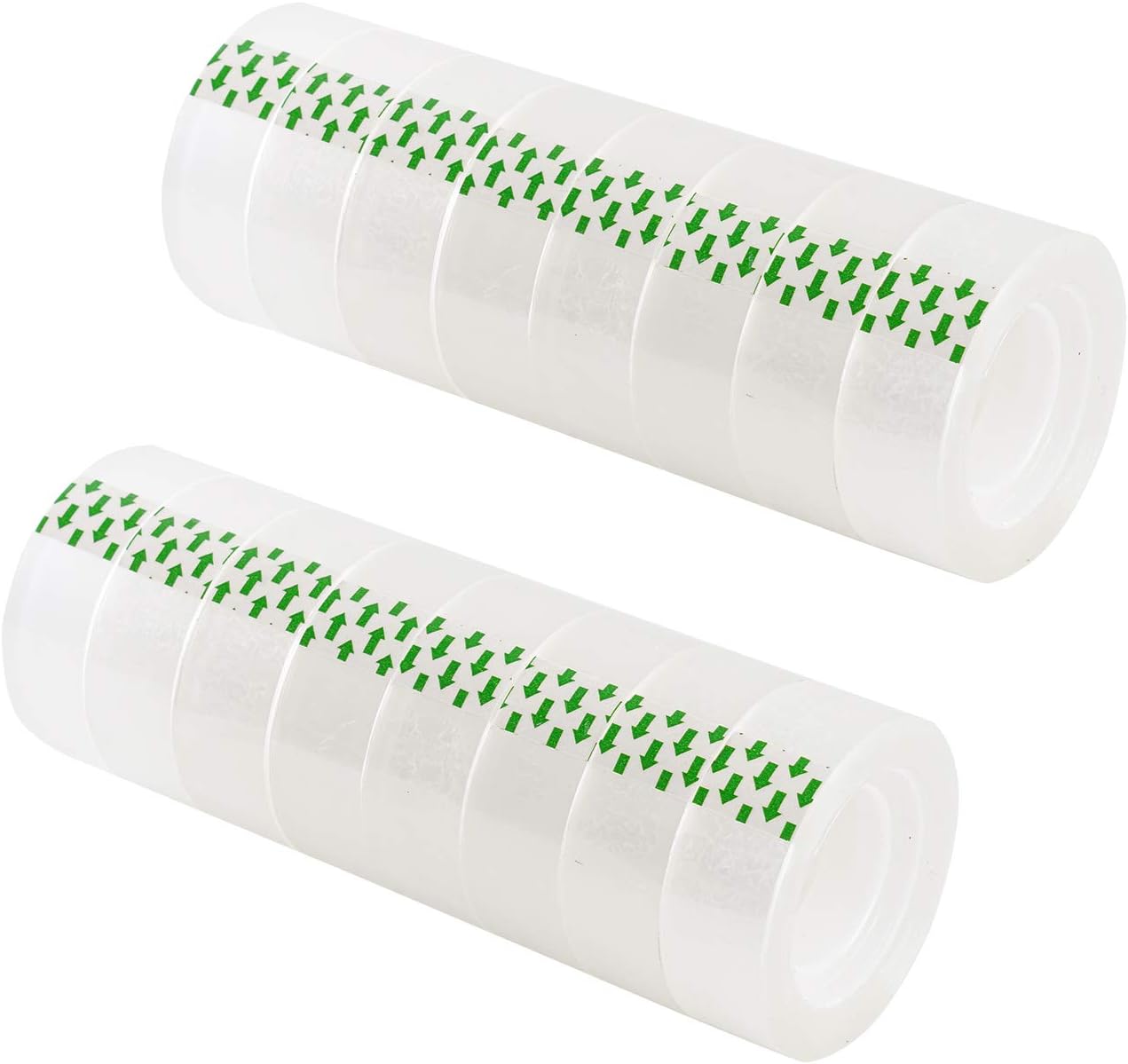 Transparent Tape Refills Rolls Clear Tape 0.7 inches (16 Rolls) Tape Refill Roll for Office, Home, School, Clear : Office Products