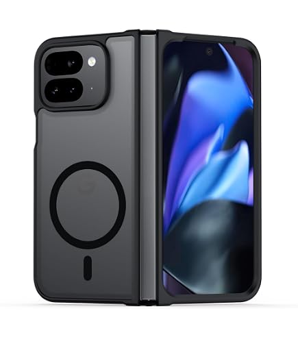 Latercase | Pixel Fold Case | Midnight | Resistente custodia sottile per telefono | Fibra aramidica da 0,6 mm, taglio laser di precisione, protezione completa della fotocamera, finitura opaca