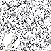 JPSOR 600pcs Beads Letter Beads Mixed White Acrylic Plastic Beads Alphabet Beads, A-z Cube Beads Size 6x6mm or 1/4