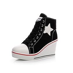 Women's Canvas High-Heeled Shoes Fashion Sneakers