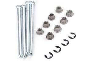 Zehiony 16 PCS Car Door Hinge Pins and Bushings, Stabilized Pin & Bushing & E-ring Clamp Repair Kit, Anti-rust Metal Fastenin