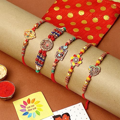Send Rakhi Within Usa Set Of 2 Rakhi For Brother Rakhi Thread For Bhai Bhabhi Bhaiya And Bhatiji Veera Raksha Brother And Sister Bracelets