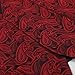 Epoint EGC1B07C-2XL Red Black Paisley Happy Gentlemen Waistcoat Woven Microfiber Whole Sale Vest XX-Large Vest